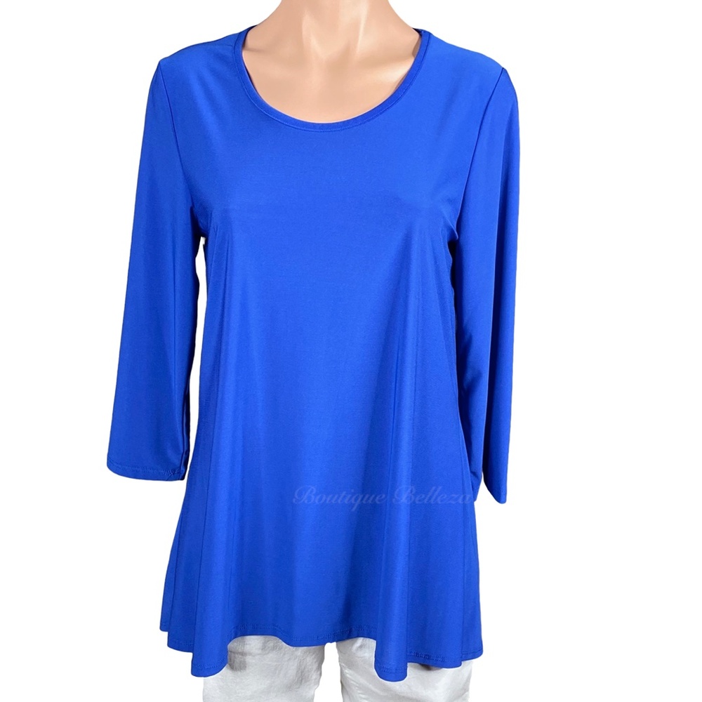 Ellen & Company Blue Long Sleeve Loose Fitt…